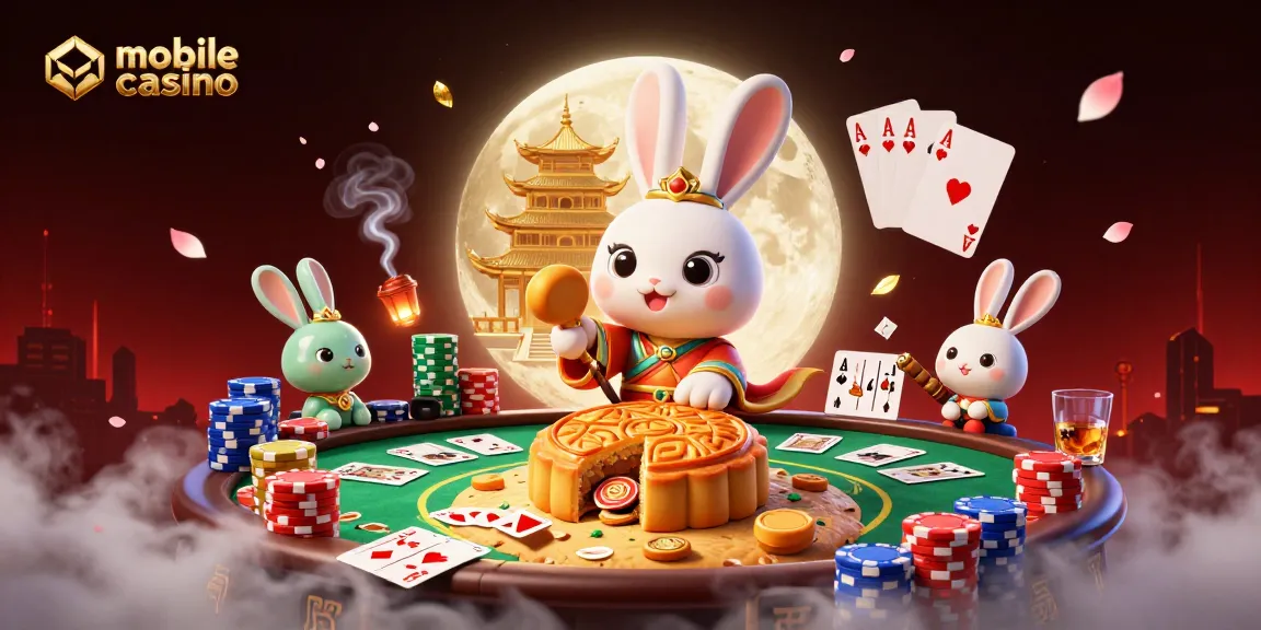 Experience the excitement of a mobile casino with vibrant poker elements and enchanting characters.