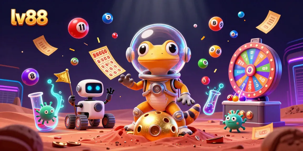 Engage with the vibrant gaming universe of lv88 as our Martian gecko uncovers golden treasures.