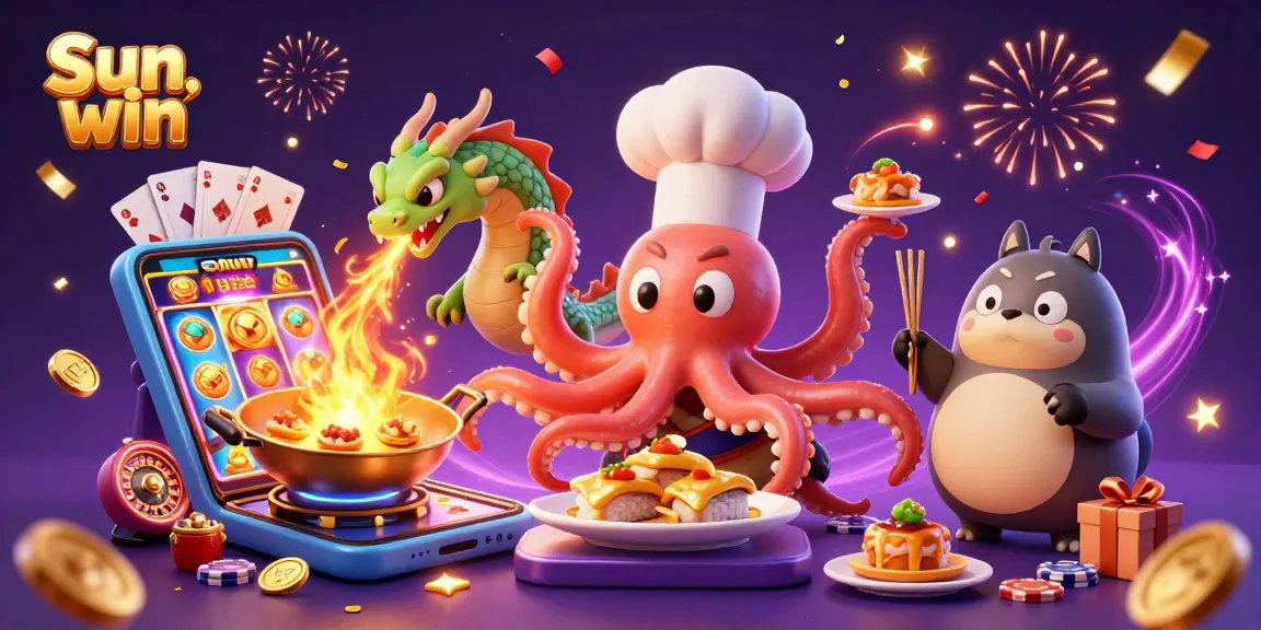 Play engaging games at Sun win with vibrant 3D characters and exciting casino elements.