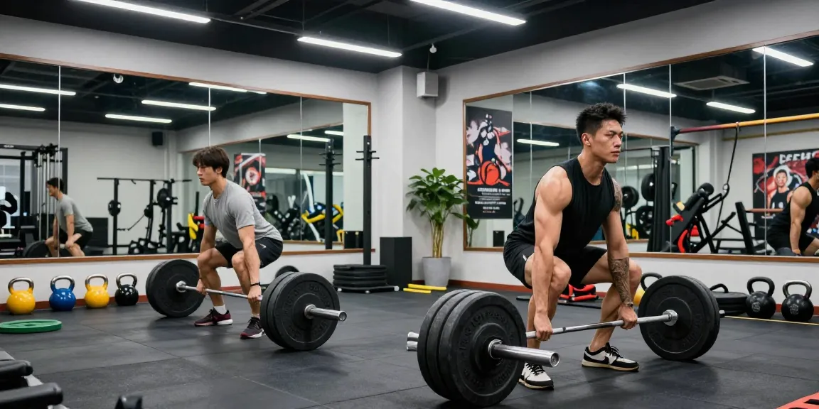 Steroide Boutique bodybuilders training in modern fitness studio showcasing strength and intensity