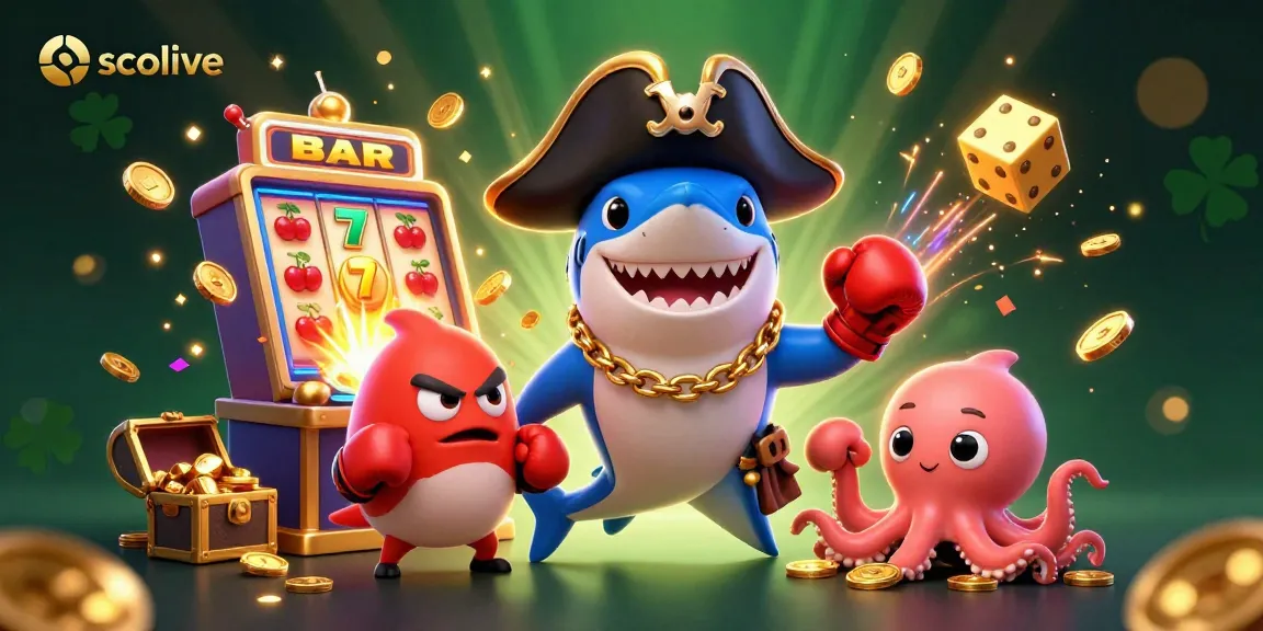 Experience socolive's exciting gameplay with dynamic casino characters celebrating a jackpot.