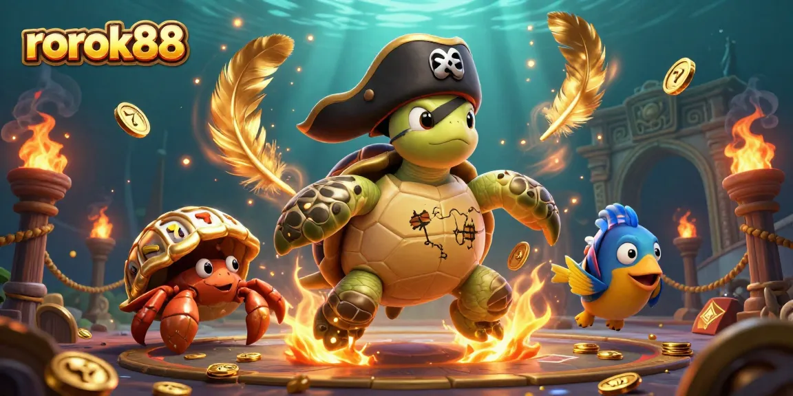 Experience thrilling games and captivating moments with rokok88; a vibrant 3D scene of underwater fun.