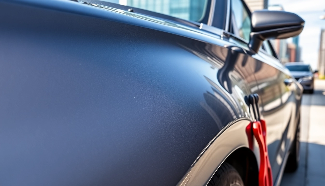 Apply paint protection film near me for a glossy finish on your vehicle's surface.
