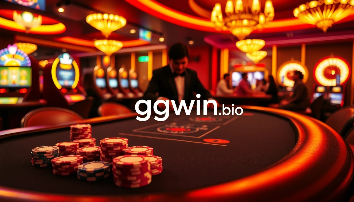 Experience thrilling gameplay action at GGWIN's luxurious gaming tables.