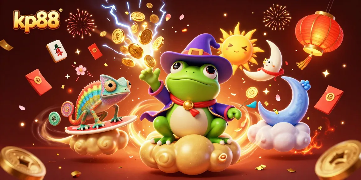 Experience the magic of kp88 with a thrilling storm of golden coins and vibrant symbols