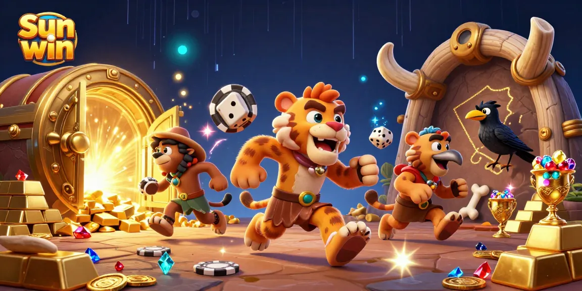 Experience thrilling games at Sun win with playful cavemen and treasures galore!