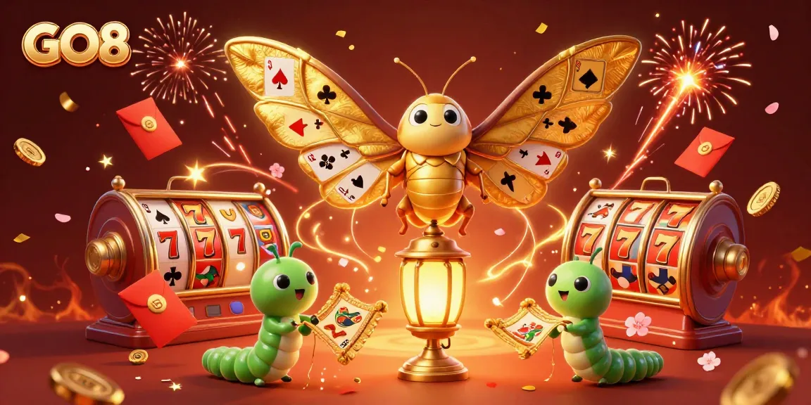 Engage in thrilling gameplay at GO8, featuring vibrant animated slot reels and jackpot excitement.